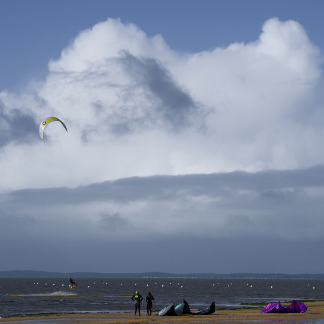 Kite surfing à Cassy